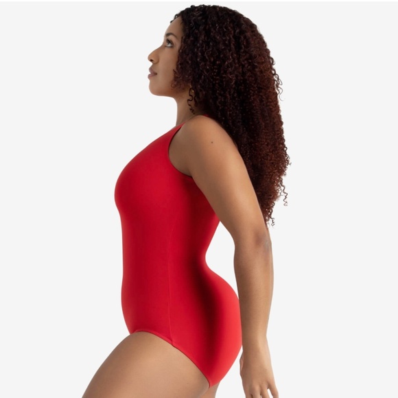 🌹NEW WITH TAGS CAPEZIO Beautiful Vibrant Red Leotard for Ballet - Picture 6 of 6